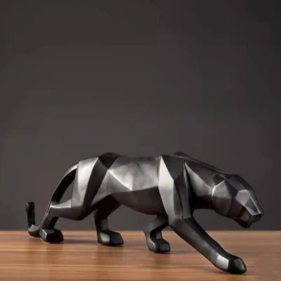 Geometric Panther Statue