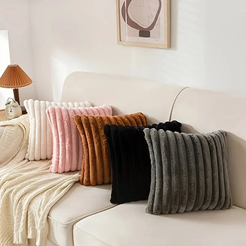 Stripe Corduroy Pillow Cover - 1 Pc
