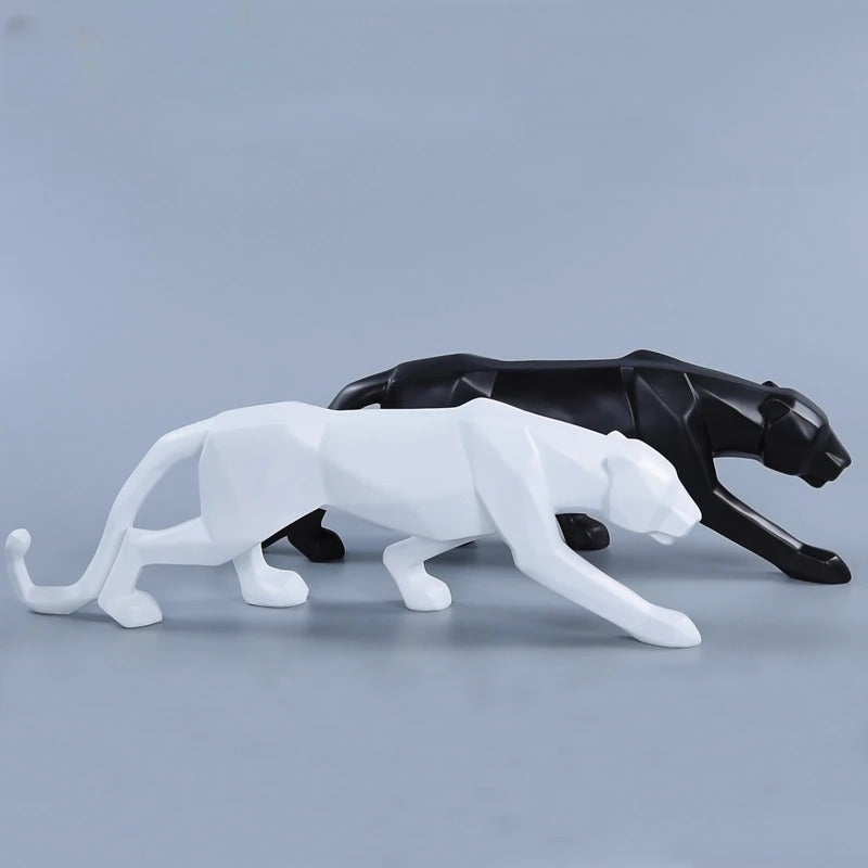 Geometric Panther Statue