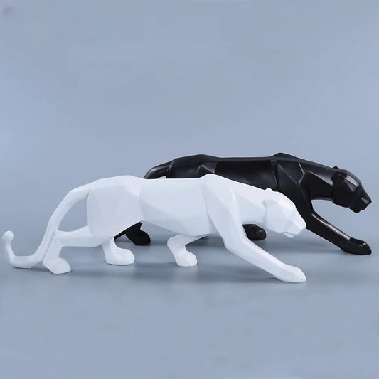 Geometric Panther Statue