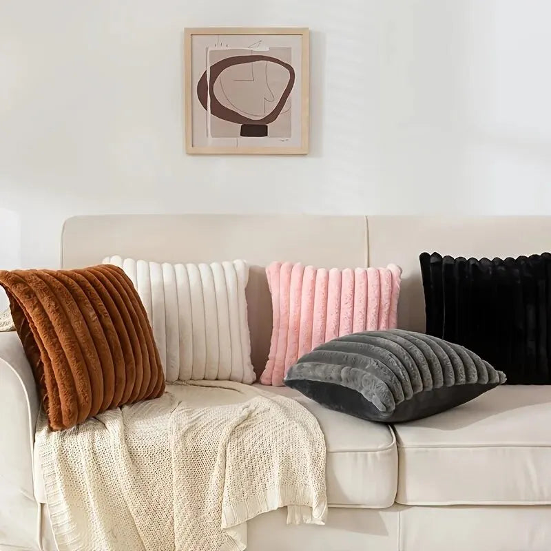 Stripe Corduroy Pillow Cover - 1 Pc