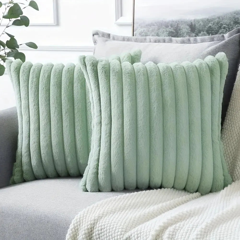 Stripe Corduroy Pillow Cover - 1 Pc